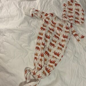 Splendid Kids Tiger Print Hooded Footie